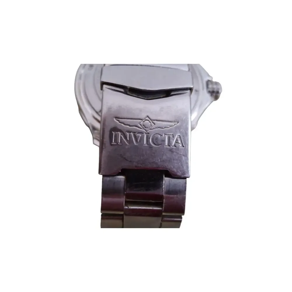 Invicta Pro Diver 12554 Mens Watch Silver Stainless Steel Carbon Fiber Dial 200M